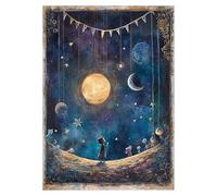 Puzzle 1000 Pièces Star Night,70 X 51 Cm 1000 Pièces Jouets Amusants À Paillettes | Casse-Tête Nuit Étoilée - pour, Adultes, Bureau, École, Maison, Usage Quotidien,