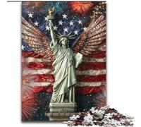 Puzzle 1000 pièces Statue de la Liberté Puzzles Difficiles pour Adultes 50X75CM Activité éducative pour Les compétences cognitives Amélioration des compétences cognitives