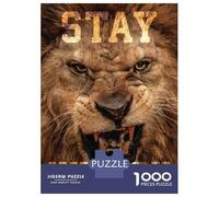 Puzzle 1000 Pièces Stay Hungry Lion Hustle Puzzles pour Adultes, Jeu De Réflexion, Améliore La Mémoire, Offrez-Le en Cadeau À Toute La Famille 70x50cm/1000pcs