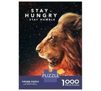 Puzzle 1000 Pièces Stay Hungry pour Adolescents - Jeu De Réflexion - Cadeaux pour Femmes - Idées Cadeaux Uniques pour Un Anniversaire Ou Noël 52x38cm/1000pcs