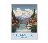 Puzzle 1000 Pièces，Steamboat Springs Colorado，3D Adultes Papier Jouets Éducatifs Meilleur Cadeau d'anniversaire Garçons Filles（38x26cm）-IF7