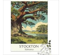 Puzzle 1000 pièces Stockton Alabama | Course de vitesse manuelle Jouets éducatifs pour renforcer l'amour entre les couples 38x52cm