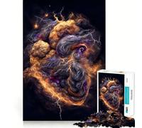 Puzzle 1000 pièces Storm Heart Teenagers Stimule la mémoire Jeu apaisant Bords Nets Cadeau de Noël 38x26cm