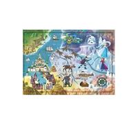Clementoni Disney Maps Frozen-1000 Pièces-Puzzle, Divertissement pour Adultes-Fabriqué en Italie, 39784