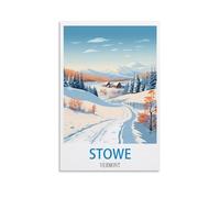 Puzzle 1000 pièces Stowe Vermont Ski pour Enfants et Adultes, Jeu d'assemblage personnalisé Amusant 38 x 26 cm