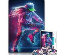 Puzzle 1000 pièces Street Dance Girl pour Adolescents, Jeux éducatifs, décoration d'intérieur, Cadeaux pour Toute la Famille (75x50cm)