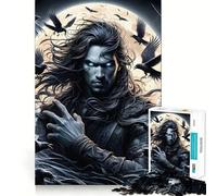 Puzzle 1000 pièces Style Anime Guerrier samouraï pour Adolescents renforce la mémoire, apaise et détend Finition de qualité (50x75cm)