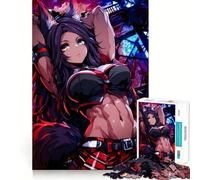 Puzzle 1000 pièces Style Anime Urbain avec Une renarde,Jeu de réflexion Stimulant,sans pièces détachées,défi cérébral interactif pour la Maison (50x75cm)