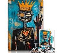 Puzzle 1000 pièces Style Basquiat pour Adolescent Jouet éducatif et décompressant idéal pour Un Anniversaire ou comme Cadeau (26x38cm)