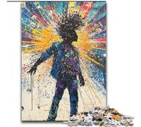Puzzle 1000 pièces Style Basquiat pour Adultes et Adolescents, Cadeau d'anniversaire idéal pour Un Moment de détente, décoration Murale pour Les 14 Ans et Plus 50x75cm