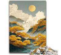 Puzzle 1000 pièces Style Japonais Montagne Convient aux Enfants de 14 Ans et Plus Jouet intellectuel Jeu éducatif pour Anniversaire et Noël 50x75cm