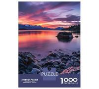 Puzzle 1000 Pièces Sunset at Glacier Bay Puzzles pour Adultes, Jouet, Décoration Murale, Course De Vitesse Manuelle, Idéal comme Cadeau pour Toute La Famille 38x26cm/1000pcs