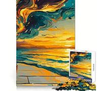Puzzle 1000 pièces Sunset Coffee Dream pour Adultes, Jouet Sharp Logic, Loisirs à Domicile, découpe précise, 50x75cm