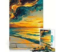 Puzzle 1000 pièces Sunset Coffee Dream pour Adultes, Jouet Sharp Logic, Loisirs à Domicile, découpe précise, 50x75cm