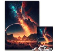Puzzle 1000 pièces Sunset Fantasy pour Adultes, Jeu de réflexion interactif en Famille, à partir de 14 Ans, 50x75cm