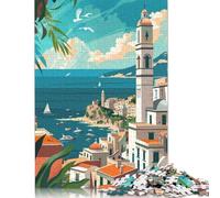 Puzzle 1000 pièces sur Le thème de la côte méditerranéenne pour Adultes et Adolescents. Puzzle pour Adultes et Adolescents à partir de 12 Ans. 1000 pièces (75 x 50 cm).