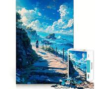 Puzzle 1000 pièces sur Le thème de la mer,découpe soignée,Jeu de réflexion,Cadeau,activité Calme pour Un Anniversaire (50x75cm)