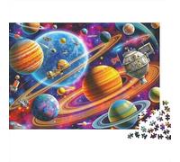 Puzzle 1000 pièces sur Le thème de L'Aventure Spatiale : planètes colorées, Jeu éducatif pour Adultes, décoration intérieure, défi, hautdifficulté, Cadeau d'anniversaire, 38 x 26 cm
