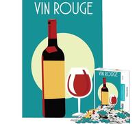 Puzzle 1000 pièces sur Le thème du vin français Jeu Pratique et addictif pour cultiver la Patience Œuvre d'art Cadeau Décoration intérieure (Dimensions 38x52cm)