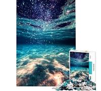 Puzzle 1000 pièces surréaliste « Le Cœur de la Mer Étoilée » Affiche Défi intellectuel Jeu addictif Jeux familiaux Convient aux Couples Cadeau Artistique (Dimensions 38x26cm)