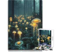 Puzzle 1000 pièces surréaliste représentant Une forêt - Affiche Artistique - Un Passe-Temps paisible et satisfaisant - Assemblage Parfait - Découpe de précision - Dimensions:38x52cm