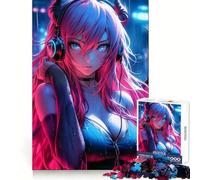 Puzzle 1000 pièces Sweet Demon Girl pour Adultes, Jeu de logique Pure, Moment paisible, découpe Nette, Cadeau touchant 38x26cm