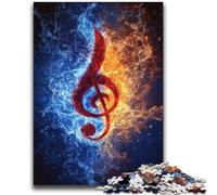 Puzzle 1000 pièces Symboles musicaux pour Adultes, Jeu éducatif, défi, décoration d'intérieur Unique et Cadeaux (38x52cm)