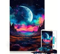 Puzzle 1000 pièces Symphonie Céleste Jeu d'adresse mentale précis et Facile à Jouer Cadeau Artistique de Noël (50x75cm)
