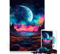 Puzzle 1000 pièces Symphonie Céleste Jeu d'articulation Parfait Activité cérébrale Jeu Amusant et Relaxant Décoration de Noël Amusante (38x26cm)
