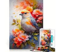 Puzzle 1000 pièces Symphonie des Oiseaux chanteurs pour Adolescents, Jeu Intelligent d'intérieur, découpe précise, Cadeau Exquis (38x52cm)