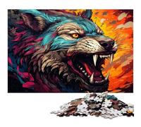 Puzzle 1000 pièces Symphonie du Loup Terrible pour Adultes décoration Jouets Bon Cadeau pour Les Adolescents de 14 Ans et Plus 1000 pièces (38 x 26 cm)