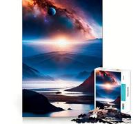 Puzzle 1000 pièces Symphonie planétaire Alpine Jeu de logique et de réflexion Découpe Experte Artisanat de qualité Exercice Mental Calme à Faire à la Maison (38x26cm)