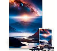 Puzzle 1000 pièces Symphonie planétaire Alpine pour Adolescents Stimule la mémoire Détente et tranquillité Idée Cadeau Festive (38x26cm)