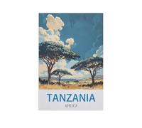 Puzzle 1000 Pièces,Tanzanie, Afrique,Cadeau d'anniversaire Unique pour Les Adolescents Et Les Adultes(75x50cm)-GB11