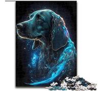 Puzzle 1000 pièces Teckel en Bois, idée Cadeau de Noël, Illustration Humoristique, Illustration détaillée 50x75cm. Un pour Noël ou Un Anniversaire.