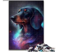 Puzzle 1000 pièces Teckel, Puzzle Adulte 1000 pièces, idée Cadeau pour Les fêtes, Illustration Humoristique, Illustration détaillée (Taille 26x38cm)