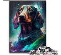 Puzzle 1000 pièces Teckel, Puzzle pour Une soirée de Jeux en Famille, Une expérience visuelle stimulante et enrichissante (Taille 26x38cm)