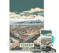 Puzzle 1000 pièces Téhéran Découpe Impeccable Jeu de logique Amusant et Gratuit Activité d'anniversaire (38x26cm)