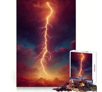 Puzzle 1000 pièces Tempête de l'Apocalypse Rouge pour Adolescents, Jeu de logique, pièce de Collection découpée avec précision (50x75cm)