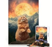Puzzle 1000 pièces Teton CatxPizza Sun pour Adultes, Jouet Pure Logic, Moment de Paix, découpe Nette, 38x52cm