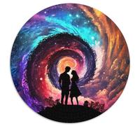 Puzzle 1000 pièces The Edge of The Universe, Puzzle Rond de 1000 pièces, Jeu interactif Familial, idéal pour Les Adolescents, Cadeau Casse-tête 67,5 x 67,5 cm