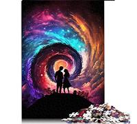 Puzzle 1000 pièces The Edge of The Universec Jigsaw Puzzle Puzzles en Bois Grand Cadeau pour Adultes （Taille 50x75cm）