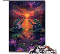 Puzzle 1000 pièces The Frog Band at Sunset pour Adultes et Adolescents, idéal pour Passer des Vacances relaxantes et déstressantes, et renforcer l'amour Entre Couples (50x75cm)