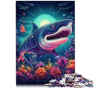 Puzzle 1000 pièces The Jaws - Jeux éducatifs - Puzzle en Bois pour Adultes - Cadeaux 50 x 75 cm