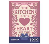 Puzzle 1000 Pièces The Kitchen is The Heart Puzzle pour Adolescents Améliore La Mémoire Entraîne Ton Cerveau Et Tes Mains Jouet Addictif pour Cultiver La Patience 52x38cm/1000pcs