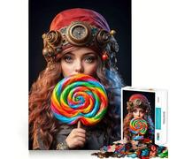 Puzzle 1000 pièces The Lollipop Muse Teenagers Jeu Intelligent pour Partager des Moments de complicité Découpe Lisse Liste de souhaits du Père Noël 50x75cm