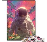 Puzzle 1000 pièces, thème Astronaute, idéal pour Les Adolescents, pour créer des Liens familiaux, pour stimuler l'esprit et pour décorer sa Maison (Taille 26x38cm)