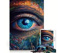 Puzzle 1000 pièces Third Eye Space pour Adolescents Jeu de réflexion Simple et Amusant Découpe précise Père Noël Vœux 50x75cm
