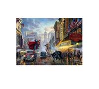 Schmidt-Spiele Puzzle 57589 Thomas Kinkade – Batman, Superman et Wonder Woman – 1000 pièces