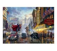 Schmidt-Spiele Puzzle 57589 Thomas Kinkade – Batman, Superman et Wonder Woman – 1000 pièces